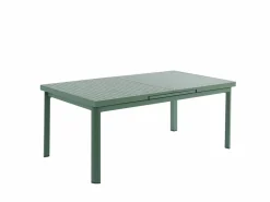 Comedor de jardín aluminio mesa extensible 180/240 y 6 sillones - - NAURU^MYLIA Clearance