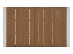 Comedor de jardín de aluminio: una mesa L.150 cm y 4 sillones apilables - Natural claro y blanco - LIOUS de^MYLIA Clearance