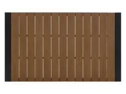 MYLIA Comedores De Jardín|Comedor de jardín de aluminio: una mesa L.150 cm y 6 sillones apilables - Natural claro y antracita - LIOUS de
