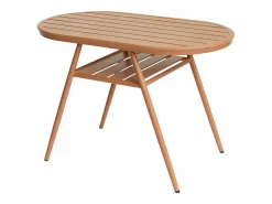 MYLIA Comedor de jardín de aluminio: Una mesa y 2 sillones - - ADEA de Cobrizo Outlet