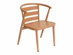 MYLIA Comedor de jardín de aluminio: Una mesa y 2 sillones - - ADEA de Cobrizo Outlet