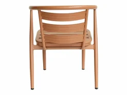 MYLIA Comedor de jardín de aluminio: Una mesa y 2 sillones - - ADEA de Cobrizo Outlet