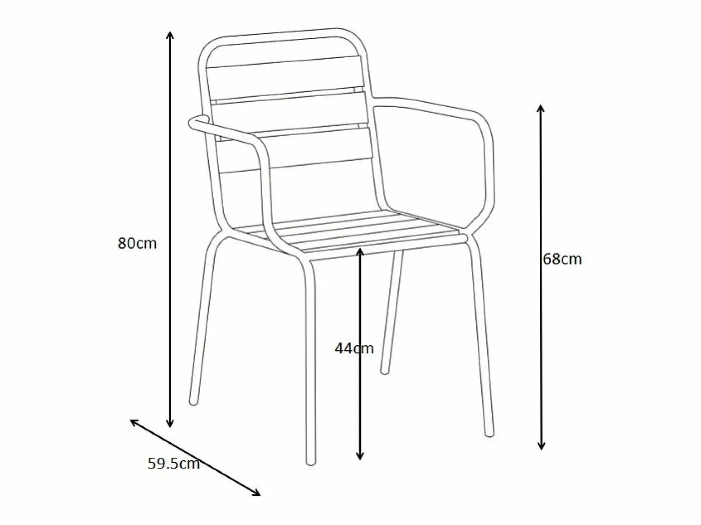 MYLIA Comedor de jardín de metal - Mesa redonda D.130cm y 6 sillones apilables - Amarillo - MIRMANDE de Mostaza Online