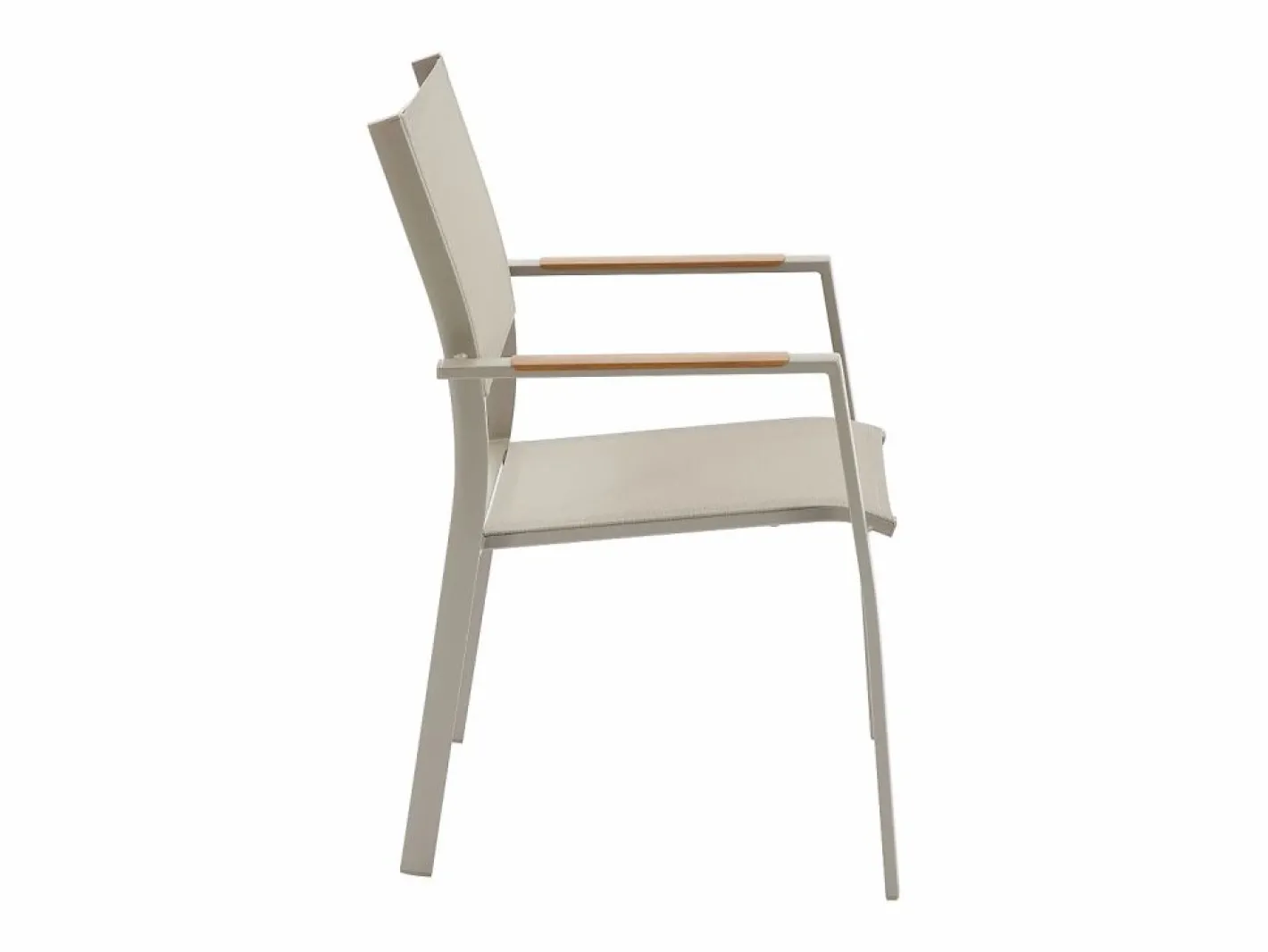 MYLIA Comedores De Jardín|Comedor de jardín de metal: mesa redonda extensible L.150/200 cm y 6 sillones apilables - - YOHA de