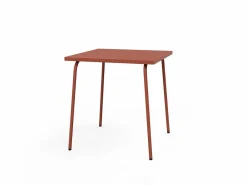 Comedor de jardín de metal - Una mesa de 70 cm y 2 sillas apilables - - MIRMANDE de^MYLIA Sale