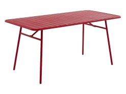 Comedor de jardín de metal 1 mesa, 6 sillones - MIRMANDE^MYLIA New