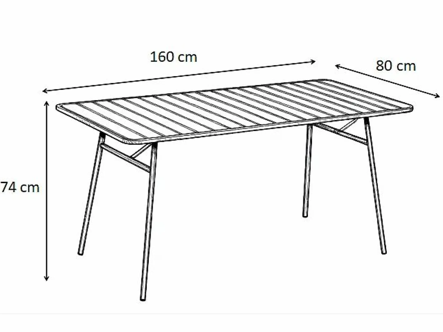 Comedor de jardín de metal 1 mesa, 6 sillones - MIRMANDE^MYLIA New