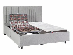 Ysmée Cama Articulada|Comedor de jardín de metal 1 mesa L.160 cm 6 sillas verde almendra CEDEIRA de MYLIA