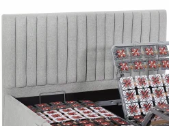 Ysmée Cama Articulada|Comedor de jardín de metal 1 mesa L.160 cm 6 sillas verde almendra CEDEIRA de MYLIA