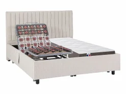 Ysmée Comedor de jardín de metal 1 mesa D.110 cm 4 sillas - CEDEIRA de MYLIA Beige Hot