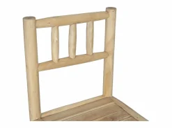 MYLIA Comedores De Jardín|Comedor de jardín de teca: mesa L.180 cm y 6 sillas - Natural claro - TULUM de