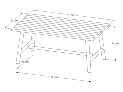 MYLIA Comedores De Jardín|Comedor de jardín de teca: mesa L.180 cm y 6 sillas - Natural claro - TULUM de