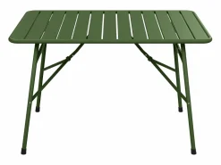 Comedor de jardín plegable de metal: Una mesa L.110 cm + 4 sillas - Verde caqui - MIRMANDE de^MYLIA Best
