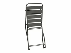 MYLIA Comedores De Jardín|Comedor de jardín plegable de metal: Mesa L.60 cm + 2 sillas - - MIRMANDE