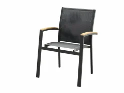 MYLIA Comedor jardín mesa extensible 180/240 y 8 sillones - NAURU Gris antracita Best