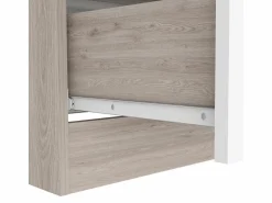 TuHome Comoda Melia en melamino con 3 cajones de rieles metalicos , , 75.7 cm X 80 cm X 39.8 cm Multicolor