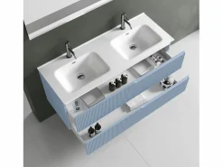 Composición bañera doble 5 piezas VENERE azul tiffany Azul celeste Sale
