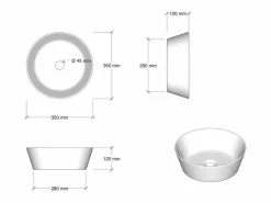 Composición de lavabo doble ASTRA de 8 piezas^