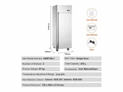 Congelador Comercial SucceBuy 570 L Vertical 1 Puerta^ Hot