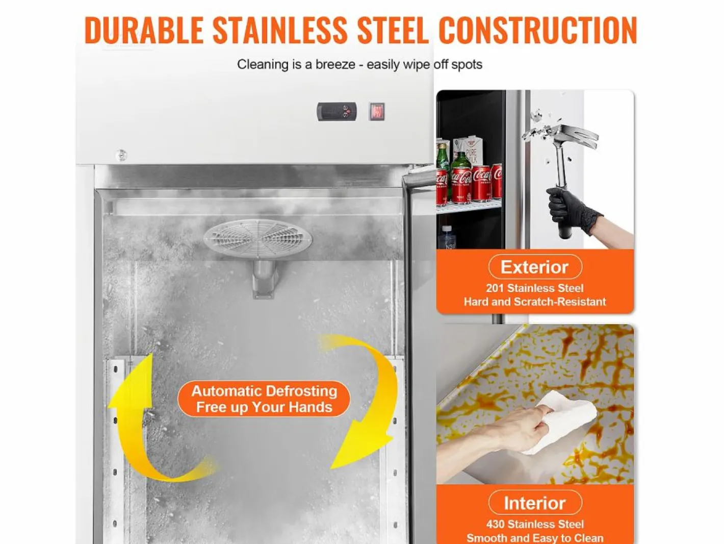 Congelador Comercial SucceBuy 570 L Vertical 1 Puerta^ Hot