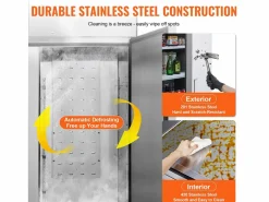 Electrodomésticos De Frío|Congelador Comercial SucceBuy 1 100 L Vertical 2 Puertas