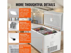 Congelador Horizontal SucceBuy de 488 L con 4 Cestas Blanco Online