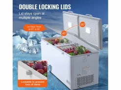 Electrodomésticos De Frío|Congelador Horizontal SucceBuy de 561 L con 4 Cestas y Tapas Dobles