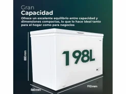 Electrodomésticos De Frío|Congelador horizontal Svan SCH2002EDC 198L cíclico E 91 cm