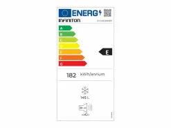 Electrodomésticos De Frío|Congelador vertical Infiniton CV-140L25WEP Defrost 145L E 125,9 cm