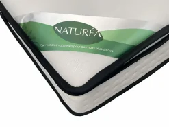 Conjunto 160 x 200 cm Queen size base tapizada + colchón de muelles ensacados 7 zonas - TAREVO de^NATUREA Online