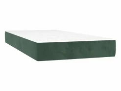 Conjunto Boxspring - 90x200 cm + Somieres + colchón terciopelo oscuro ES39591^ Clearance