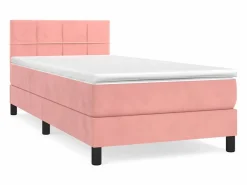 Conjunto Boxspring - 80x200 cm + colchón terciopelo ES301922^ Outlet