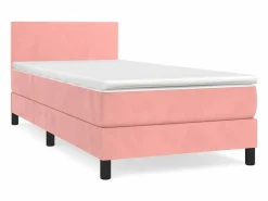 Cama Continental Boxspring|Conjunto Boxspring - 80x200 cm + colchón terciopelo ES234877