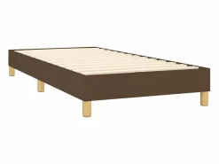 Conjunto Boxspring - 90x190 cm + Somieres + colchón tela marrón oscuro ES45860^ Clearance