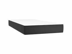 Cama Continental Boxspring|Conjunto Boxspring - 90x200 cm + Somieres + colchón cuero sintético ES40750