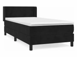 Cama Continental Boxspring|Conjunto Boxspring - 90x190 cm + colchón cuero sintético ES356016