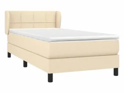 Cama Continental Boxspring|Conjunto Boxspring - 90x190 cm + colchón tela color ES839850
