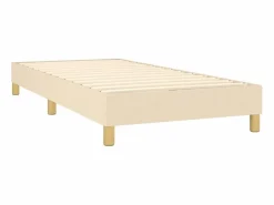 Cama Continental Boxspring|Conjunto Boxspring - 90x200 cm + Somieres + colchón + LED tela ES44191