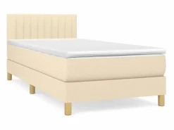 Conjunto Boxspring - 90x200 cm + Somieres + colchón tela color ES39048^ Hot