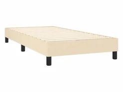 Conjunto Boxspring - 90x190 cm + colchón tela color ES614233 Crema Hot