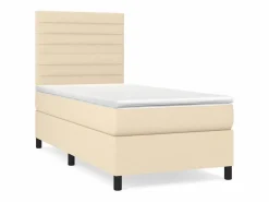 Cama Continental Boxspring|Conjunto Boxspring - 80x200 cm + colchón tela color ES467205