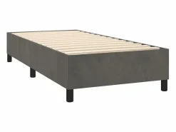 Cama Continental Boxspring|Conjunto Boxspring - 90x190 cm + colchón terciopelo oscuro ES923564