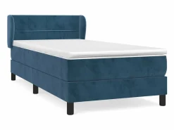 Conjunto Boxspring - 80x200 cm + colchón terciopelo oscuro ES750915^ Discount