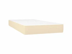 Conjunto Boxspring - 90x190 cm + Somieres + colchón tela color ES45083 Crema Sale