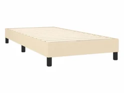 Cama Continental Boxspring|Conjunto Boxspring - 90x200 cm + Somieres + colchón tela color ES40308