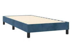 Cama Continental Boxspring|Conjunto Boxspring - 80x200 cm + Somieres + colchón terciopelo oscuro ES35723