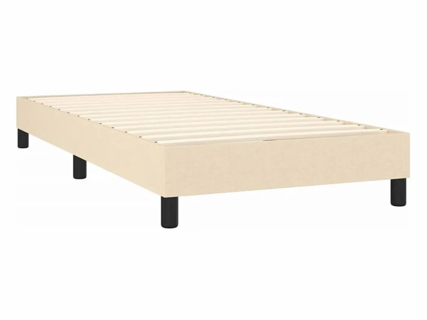 Cama Continental Boxspring|Conjunto Boxspring - 90x190 cm + colchón tela color ES492978