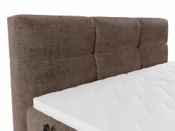 Conjunto boxspring relax Tela - Marrón - 2 x 90 x 200 cm - LODI de^Palacio Discount