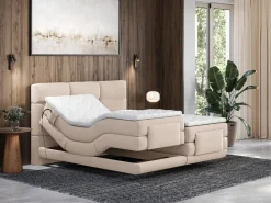 Conjunto boxspring relax tela 2 x 90 x 200 cm LODI de^Palacio Online