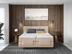Conjunto boxspring relax tela 2 x 90 x 200 cm LODI de^Palacio Online